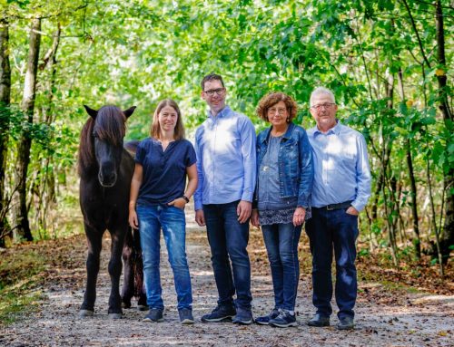 Ein besonderes Familienfotoshooting mit Islandpferd in der Brunsumer Heide